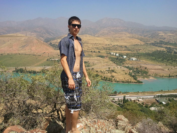 в горах