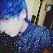 Me, Hair blue