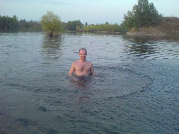 я в воде