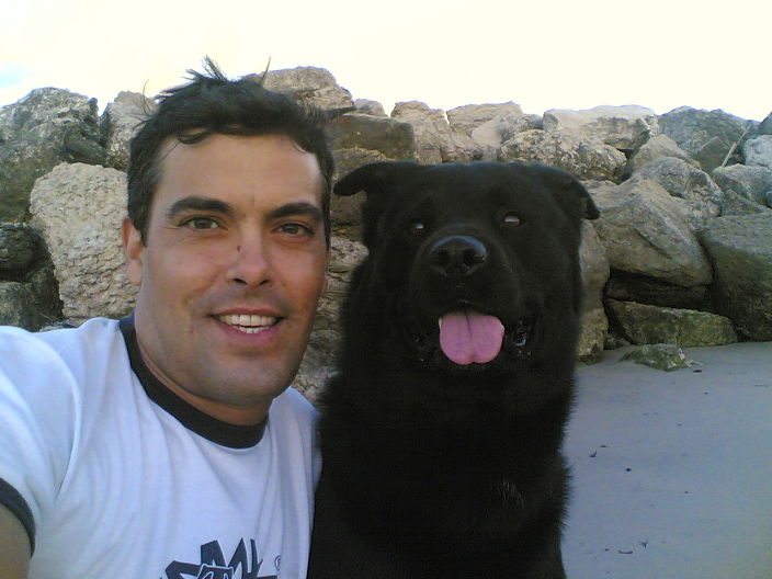 My and my dog Black