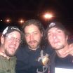 From left: Brent, Me, Bo hammered at Devildriver!!