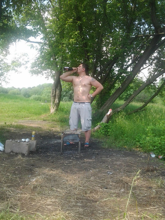 На природе