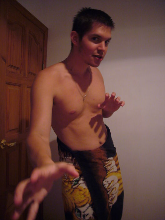 После душа...