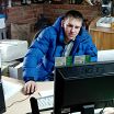 на работе