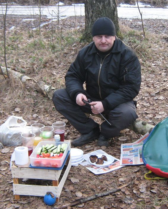 на природе