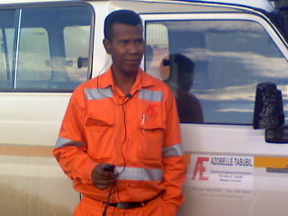 At work