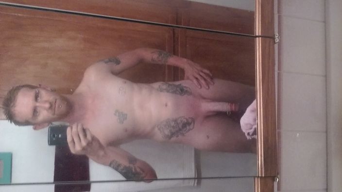 just out of the shower