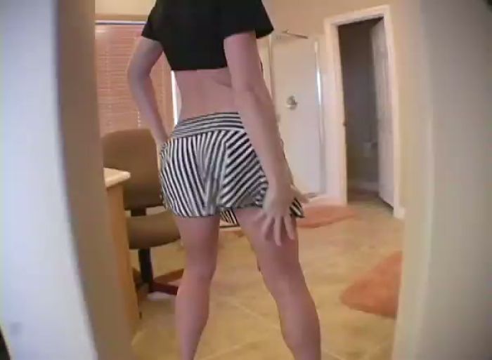 Anna Does A Stiptease And Shows Your Her Goods