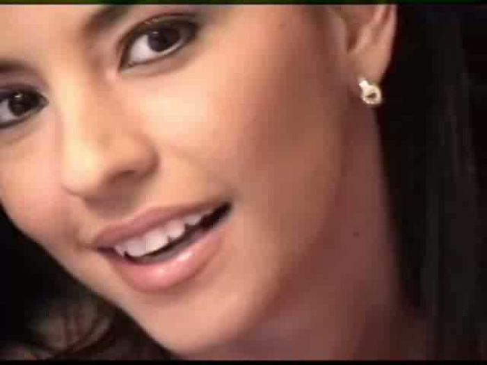 Hot brunette masturbating and teasing