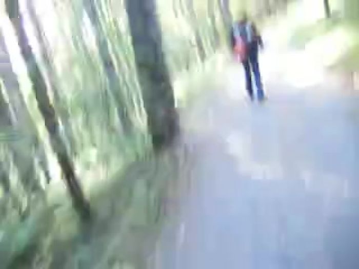 эксгибиционист в лесу